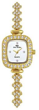 Inspired Deals Women's Diamond Watch Elegant Quartz Bracelet Watch For Women With Stainless Steel Buckle gold