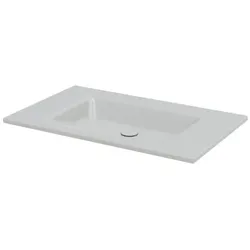 Bette BetteAqua Einbau-Waschtisch A071-410 80x49,5cm, silver