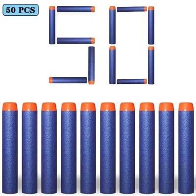 Uplifted Finds Refill Darts Bullets For Nerf N Strike Elite Series Blasters 50 Pcs Navy Blue