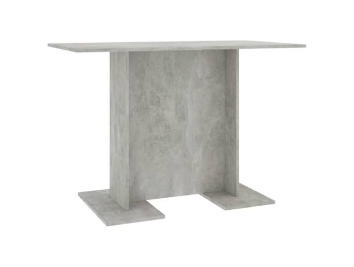 KGHERMDF Esstisch Betongrau 110x60x75 cm Holzwerkstoff Stabiler Sockel, Rechteckig, Pflegeleicht, Für Esszimmer