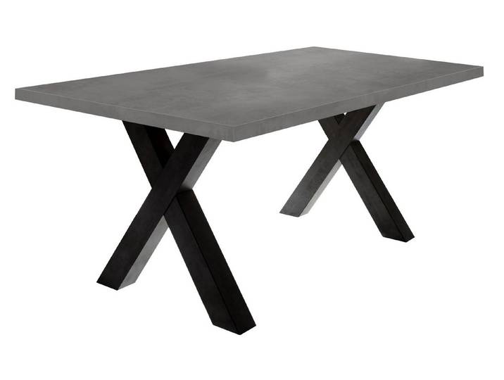 freiraum Esstisch Big System, in schwarzstahl / graphit - 200x75x100cm (BxHxT)