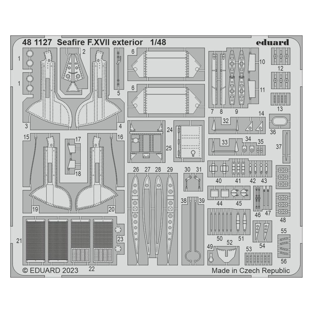 Eduard Seafire F.XVII exterior 1/48 (481127)