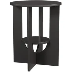 Vicco, Couchtisch + Beistelltisch, Couchtisch Vareo, Schwarz, 40 x 40 cm (40 x 40 x 50.50 cm)