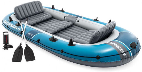 INTEX Excursion 5 Boat Set bateau Excursion 5 bleu ciel 366 x 168 x 43cm 66325NP