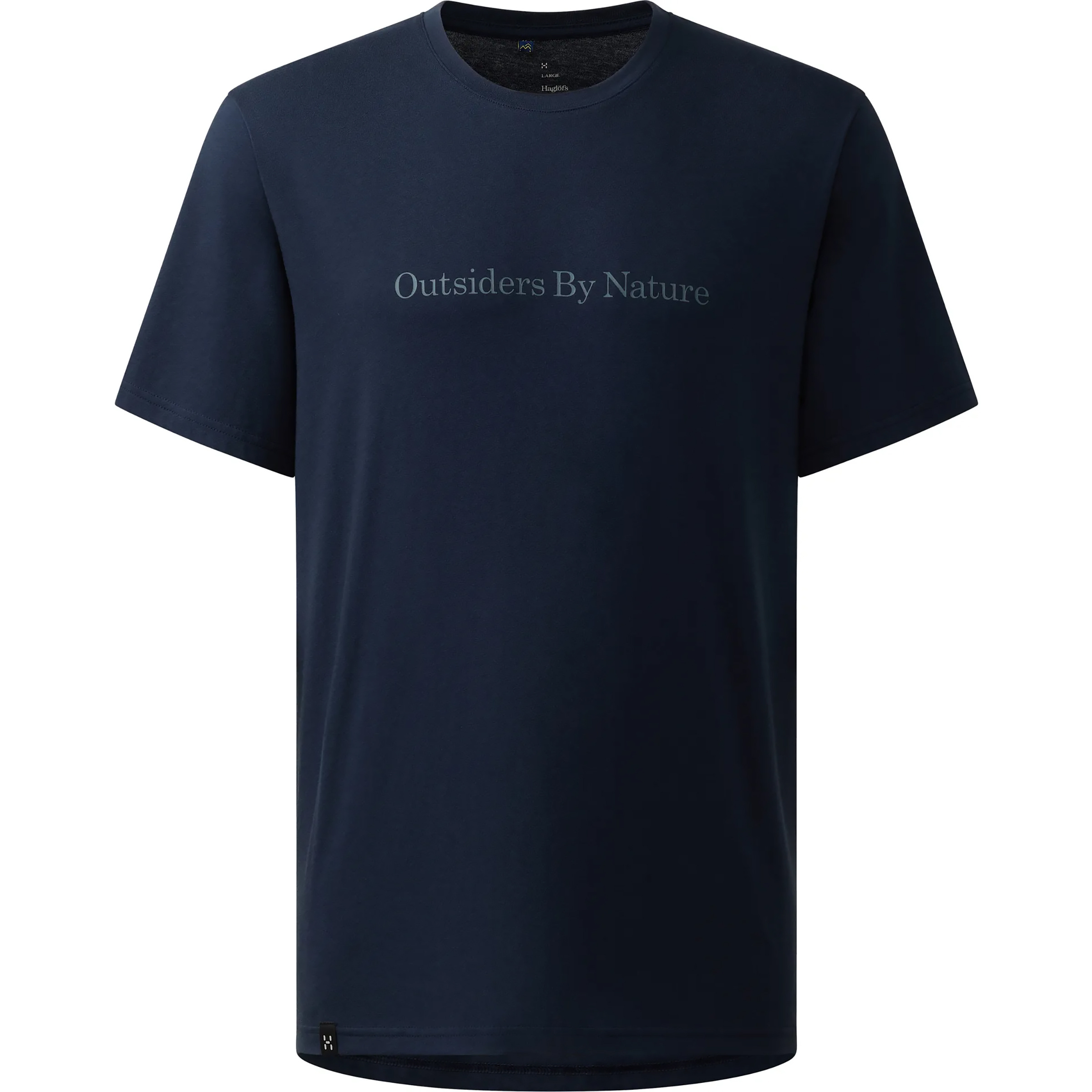 Haglöfs Outsiders Graphic Herren T-Shirts blau Größe M Trekking Widerstandsfähig