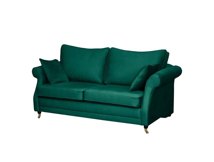 Sofa Killara 2-Sitzer Grün/Antikgrün Samt 210 x 70 x 95cm Glamour