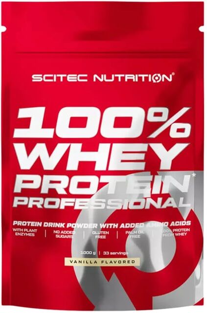 Scitec 100% Whey Protein Professional 1000g Chocolate Branco