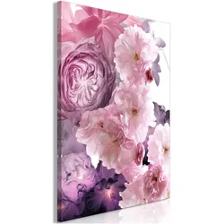 Artgeist, Bilder, Garden of Floral Scents (1-part) - Nature in Shades of Pink (80 x 120 cm)