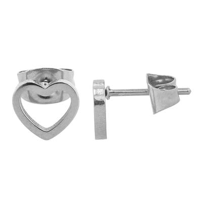 Paar Ohrstecker ADELIA´S "Ohrringe – Ohrstecker aus Edelstahl", Damen, Gr. Damen, Edelstahl, silber, Ohrringe, Ideal als Geschenk – dezent und elegant