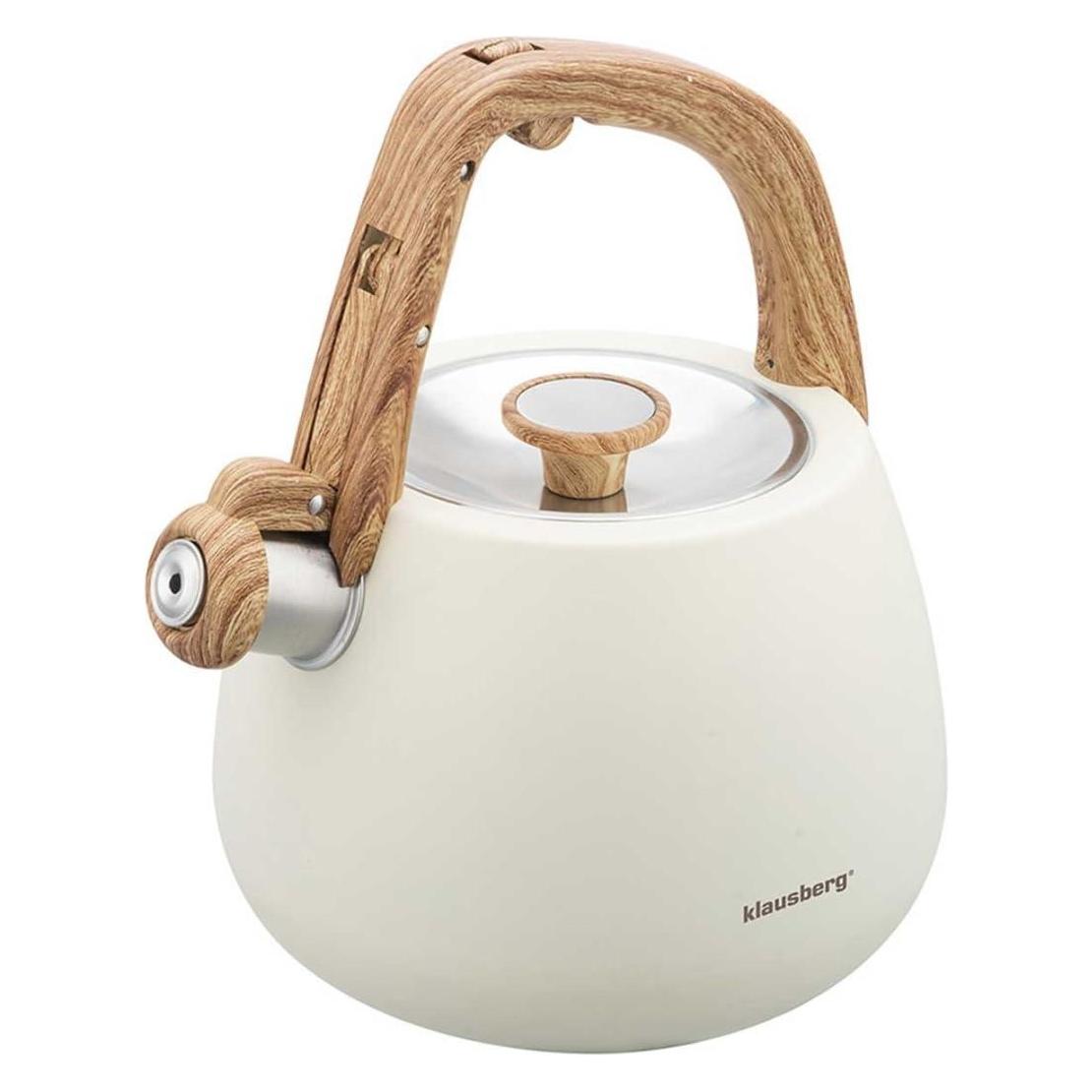 Klausberg CZAJNIK STALOWY Z GWIZDKIEM 2,5L KB-7775 (2.50 l) (53962225)