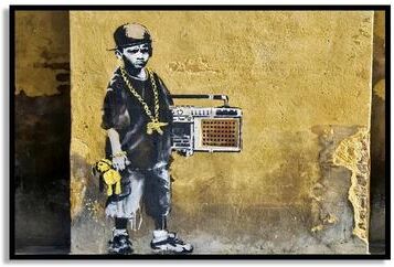 Inspire Essentials Banksy Graffiti Wall Art Street Art Canvas Poster Modern Urban Decor 24 30x40cm