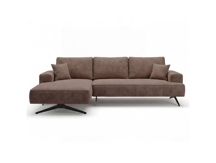 Graingold Ecksofa Leto Braun Links, Kiefer, Ottomane links,L-Form, 260x165 cm, Wohnzimmer, Sofas & Couches, Wohnlandschaften, Ecksofas