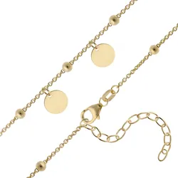 trendor 15874 Damen-Kette 925 Silber Vergoldet Fantasie Collier