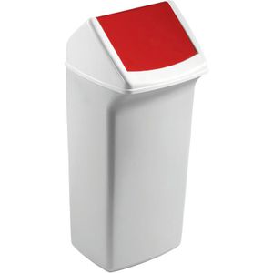 Durable Mülleimer Durabin Flip, VEH2012037, rot, aus Kunststoff, 40 Liter