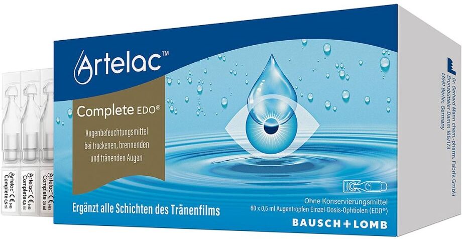 Artelac Complete EDO Augentropfen bei trockenen Augen