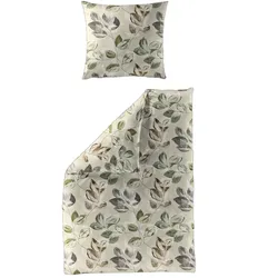 Bettwäsche Biber natur ( 155x220cm, mit 1 Kissen) - 135x200cm, mit 1 Kissen