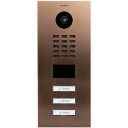 DoorBird D2103V IP-Video-Türsprechanlage LAN Außeneinheit Edelstahl V2A (gebürstet), Bronze-Optik 423870741