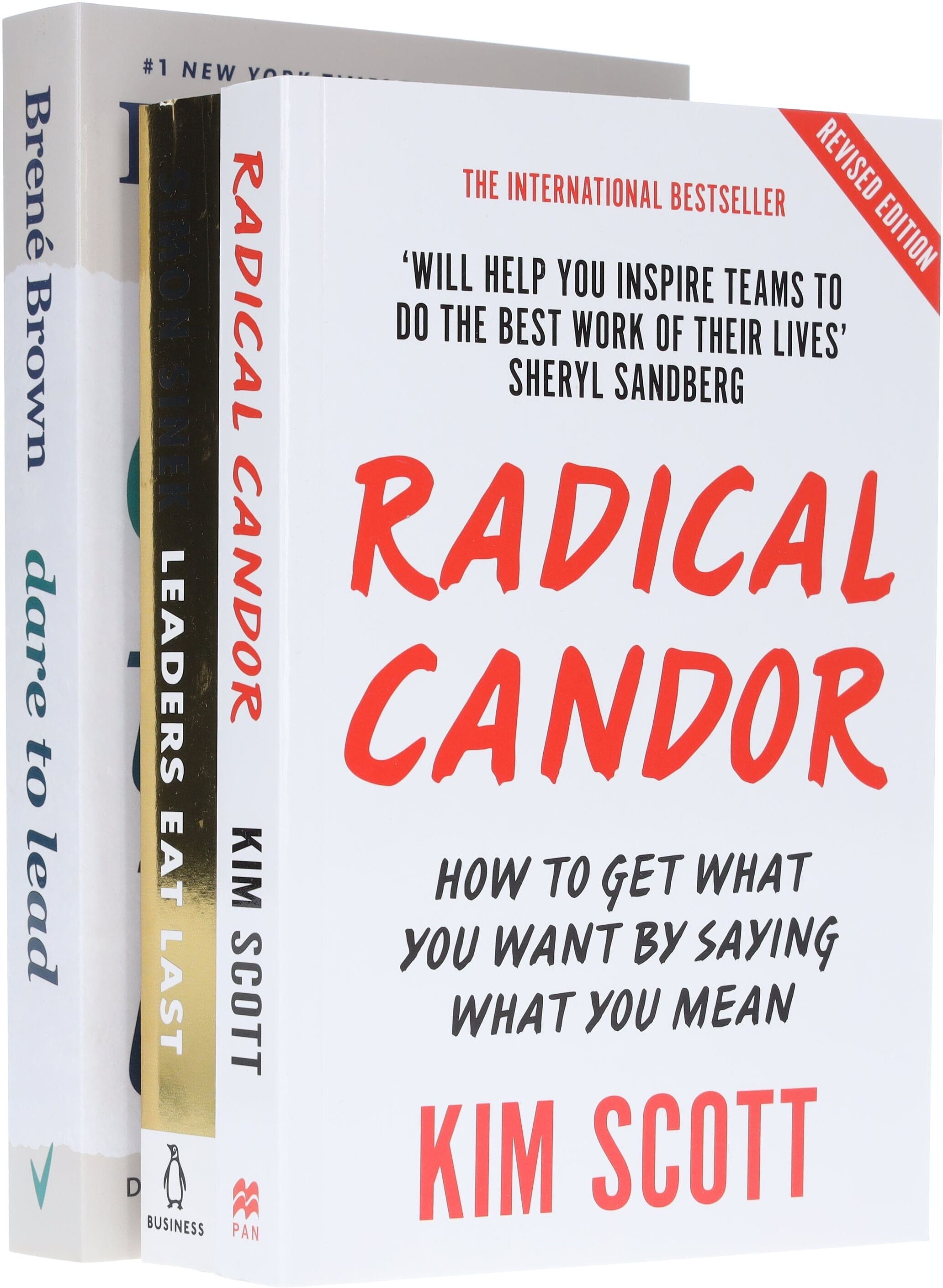 Dare to Lead, Radical Candor & Leaders Eat Last 3 Books Collection Set - Non Fiction - Paperback Various