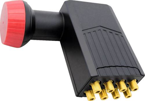 MegaSat Diavolo Octo-LNB Teilnehmer-Anzahl: 8 Feedaufnahme: 40mm vergoldete Anschlüsse, Wetterschutz Schwarz, Rot