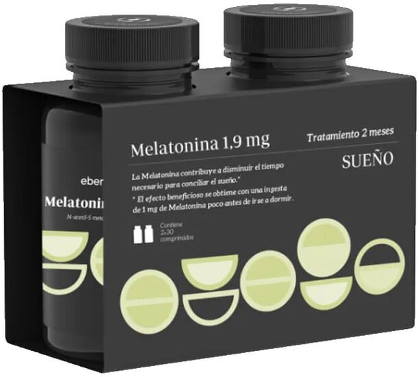 Ebers Sueño Melatonina 1,9 mg 2 Uds 30 Tabs