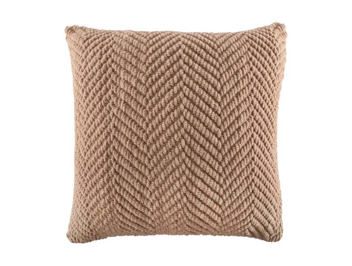 Dekokissen Tiseco Renee 45 x 45 cm , sand, B:45cm H:45cm L:45cm, Acryl, Polyester, Dekokissen_Sitzkissen_Kissenhüllen, Dekokissen