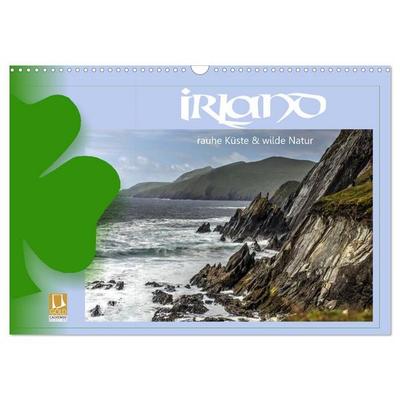 Irland - Rauhe Küste und Wilde Natur (Wandkalender 2027 DIN A3 quer), CALVENDO Monatskalender