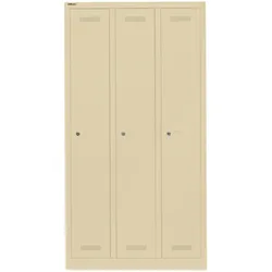Garderobenschrank MonoblocTM | 3 Abteile - 606 creme