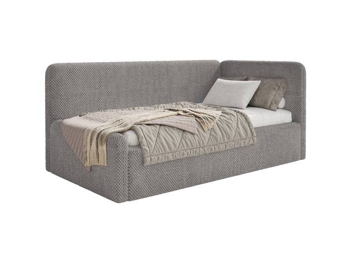 Jugendbett 90x200 cm Fanklo rechtsseitig mit Stauraum,