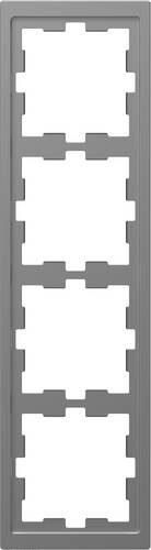 Merten Rahmen Abdeckung System Design Edelstahl MEG4040-6536 1St.