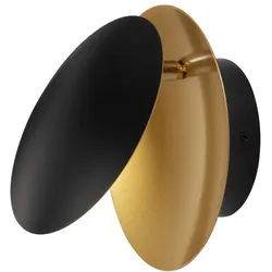 Nova Luce Shell LED Wandleuchte 7W 3000K Schwarz / Gold