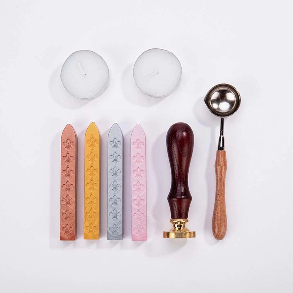 INF Retro Wachssiegel Stempel Set