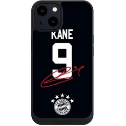 Nivocase Handyhülle für Apple iPhone 14 Hülle NIVOpure Case Schwarz FC Bayern München Trikot Harry Kane (Apple iPhone 14), Smartphone Hülle, Schwarz