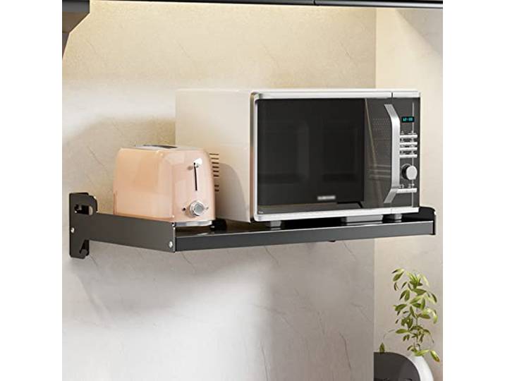 Mikrowellenablage, Wandmontierter Elektroofenhalter langlebiges Regal