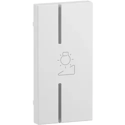 Legrand 765621 Seano 1-modulige rechts Tastenabdeckung MyHome Symbol ”Dimmer”, Farbe Ultraweiss