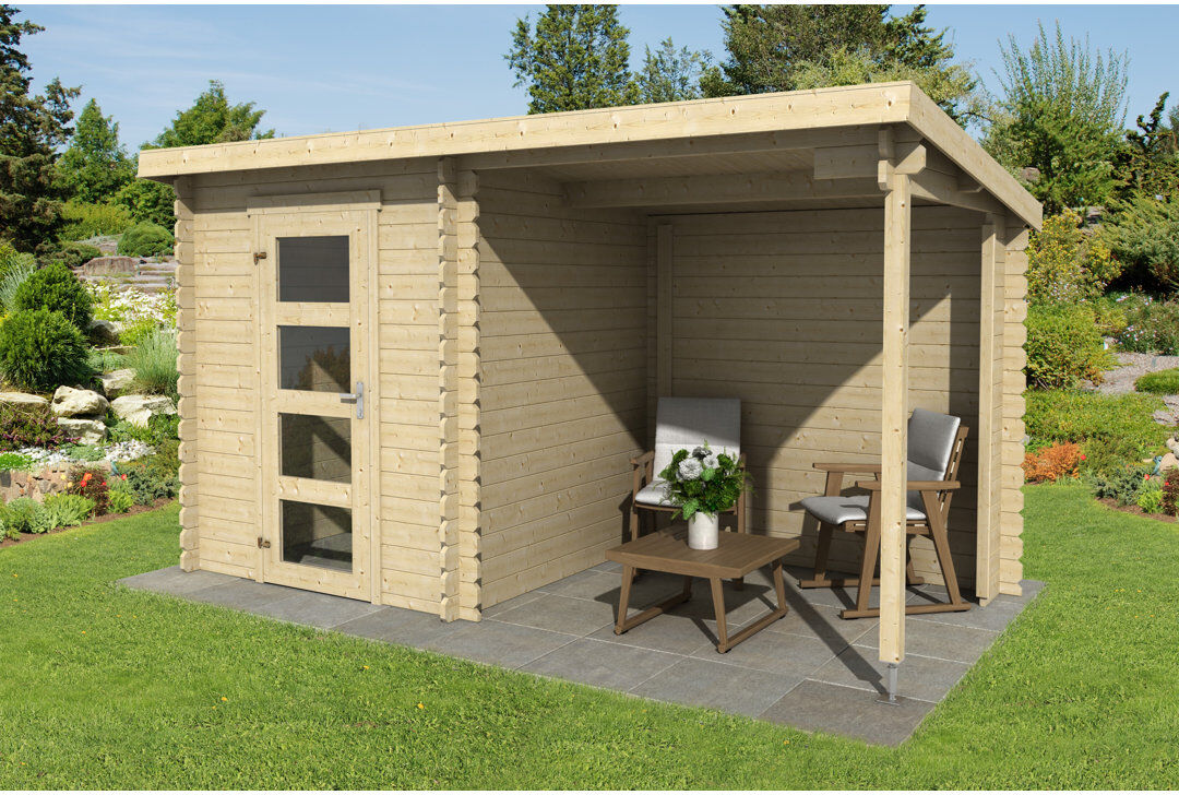 Lasita Maja Lasita Jelle 175 - 6 x 6 Ft. Summerhouse With An Undercover Canopy (28mm)