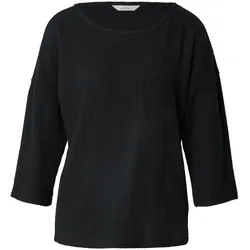 Tchibo - Shirt mit Struktur - Damen - Gr. XL - schwarz