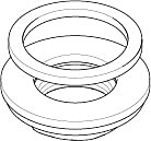 Dornbracht Gegenverschr. G 3/4 Schaft 0423100040590 ERSATZTEILE 04231000405 D 45 mm, 3/4"