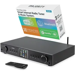 Majority Fitzwilliam 2024 (DAB+, FM, Internetradio, Bluetooth, WLAN), Radio, Schwarz