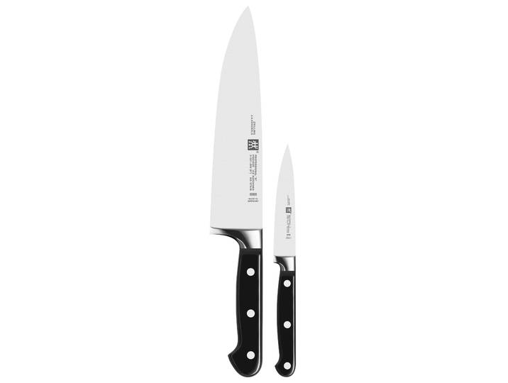Messer-Set ZWILLING Pro , silber (edelstahlfarben), Edelstahl 18/10, Kochmesser-Sets, Messer-Set, Edelstahl 18/10, aus einem Stück geschmiedet