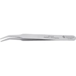 BERN 5 861 - SMD-Pinzette, 30° gebogen, flach, eckig, 120 mm