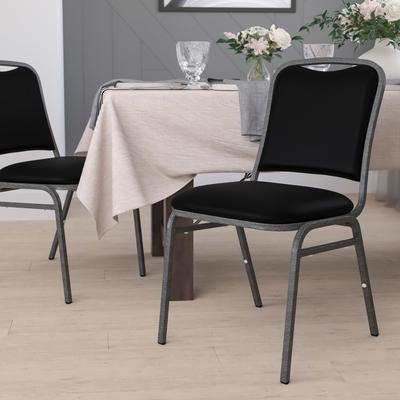 Flash Furniture Angled Back Stacking Banquet Chair in Vinyl