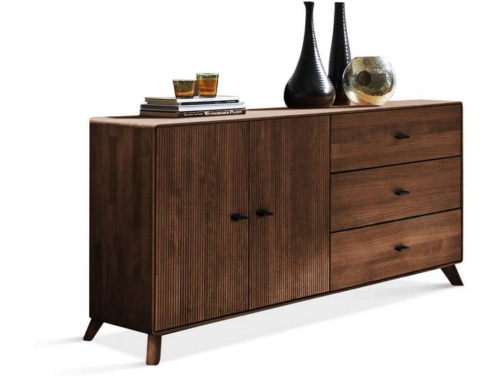 JAKARTA Sideboard I, Material Massivholz, Kernbuche Tabak geölt