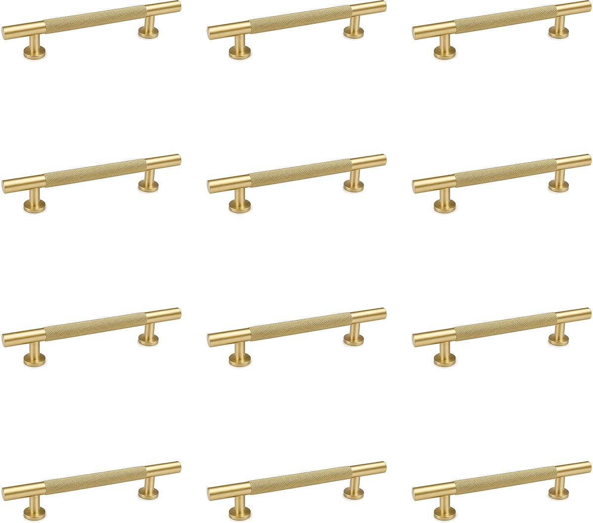 Luxavia Kastgreep Goud 128mm Aluminium 12-pack - Meubelgrepen Set voor Keuken en Lades