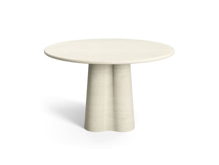 Table à manger micro ciment en micro ciment crème