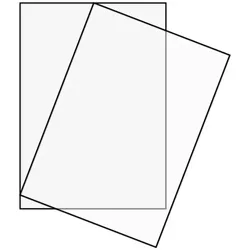 2 x Schutzfolien für Plakate 70x100 cm magnethaftend für Kundenstopper STEEL