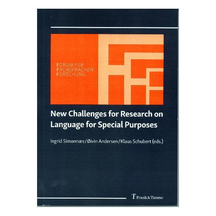 Frank & Timme New Challenges for Research on Language for Special Purposes (Englisch, Softcover, Ingrid Simonnaes, Klaus Schubert, Øivin Andersen) (56099402)