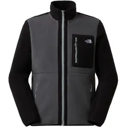 The North Face Herren Yumiori Full Zip Fleecejacke - M - Anthracite Grey-TNF Black-Monument Grey