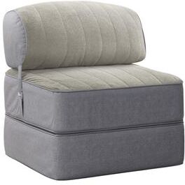 WOWMAX Convertible Folding Sofa Bed Folding Chair Bed with Back Bolster