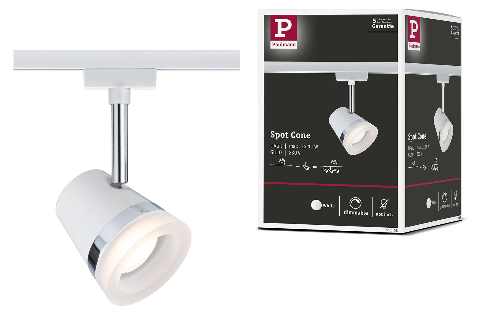 Paulmann URail accent spot met conische reflector
