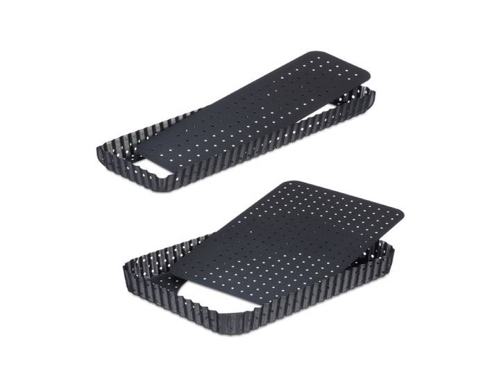 Relaxdays Tarteform 2er Set mit Löchern